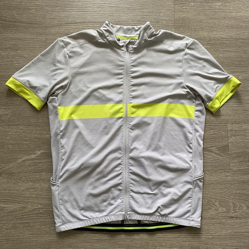 Specialized RBX Pro Jersey Ss Men's L Gray Full Zip Cycling Pockets Activewear